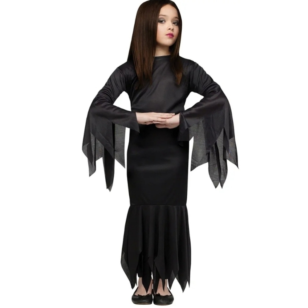 Addams Family Madam Morticia Costume by Fun World Size Medium 10/12